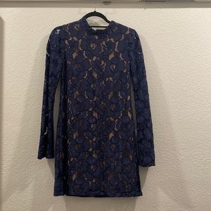 WAYF Navy Blue Lace Dress Size XS